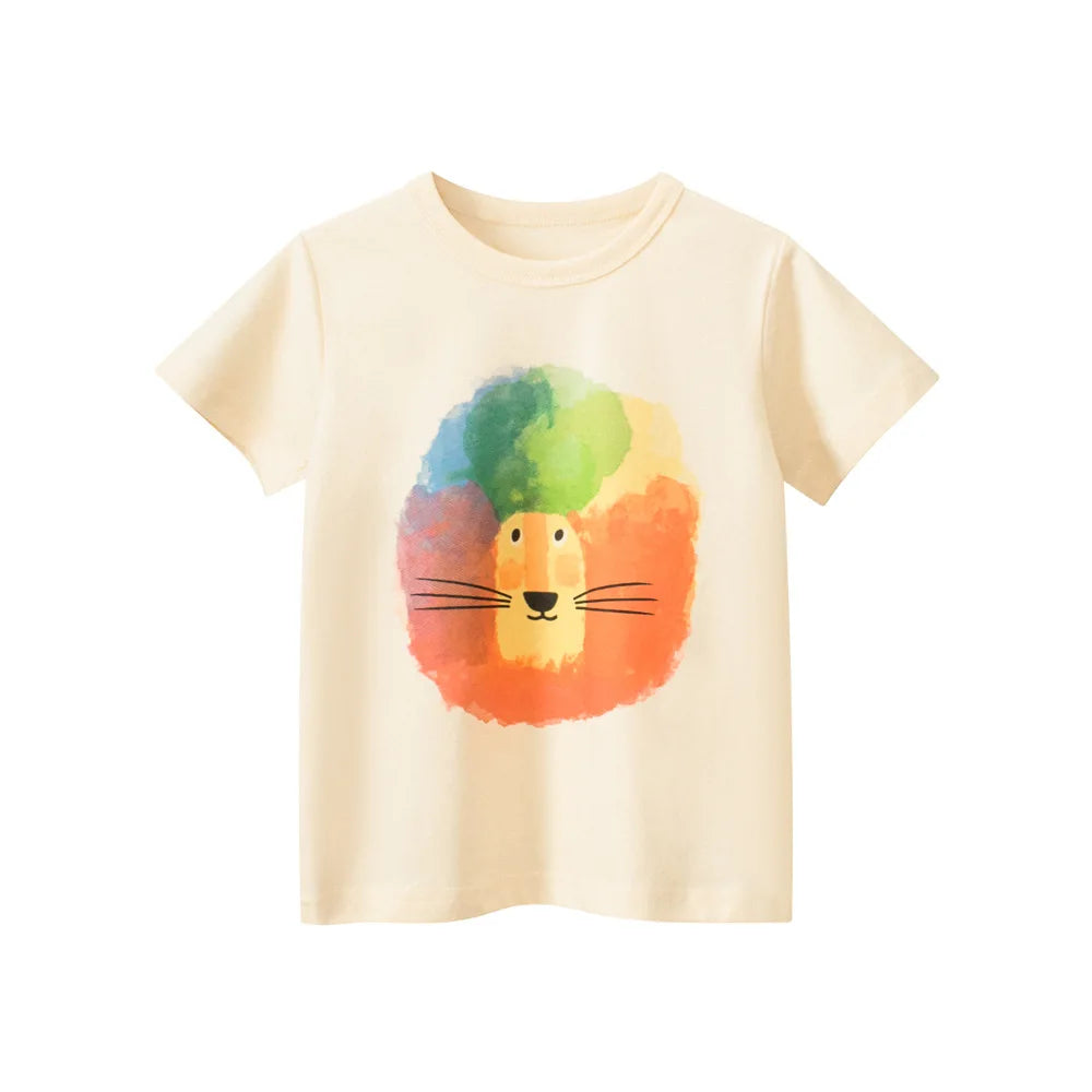 1-9T Toddler Kid Tshirt Baby Boy Girl Clothes Summer Infant T Shirt Cotton Short Sleeve Tee Basic Top Casual Childrens Outfit