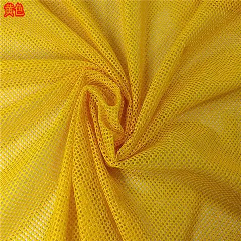 High-grade Black Fishnet Mesh Fabric By Meters for Chairs Bags Cradles Sewing Plain Summer Polyester Textile Wearable Breathable
