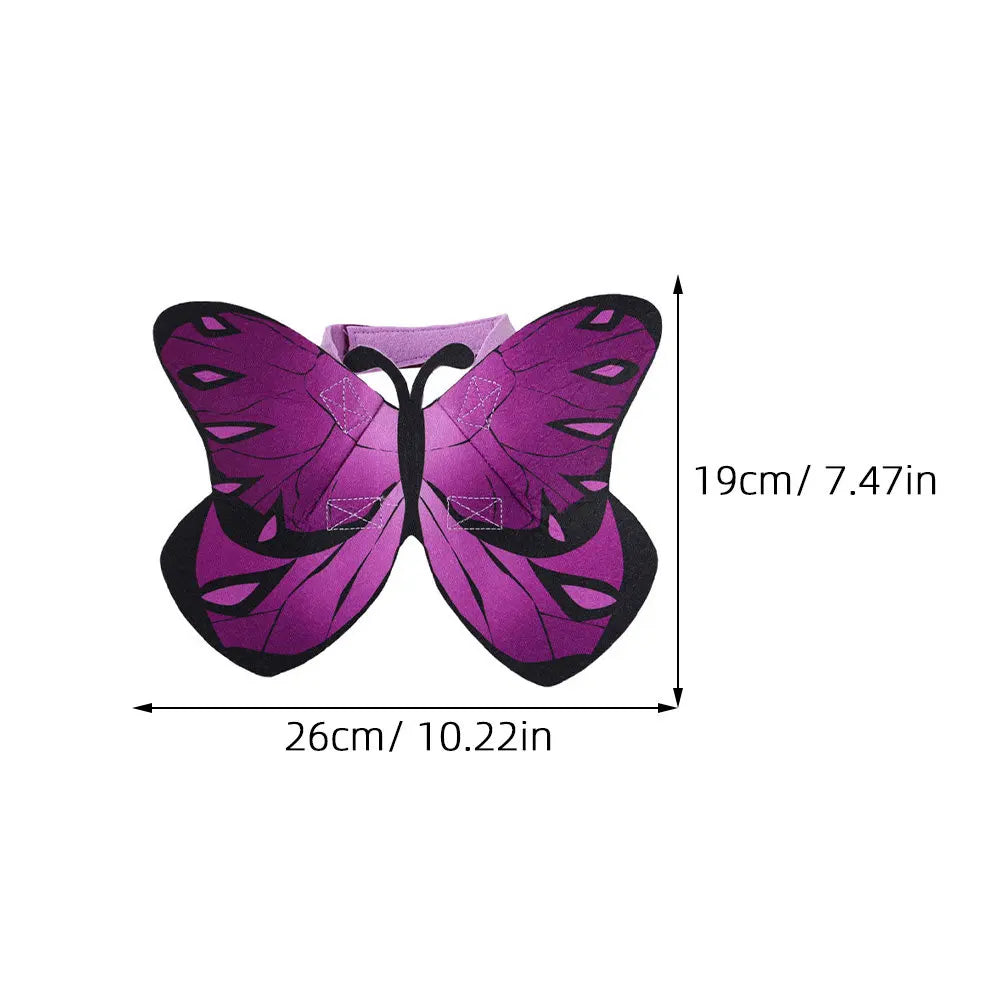 Funny Butterflies Wing Pet Apparel Kittens Cat Strap Wing Pet Clothes Halloween Costumes Dress Up Party Outfits