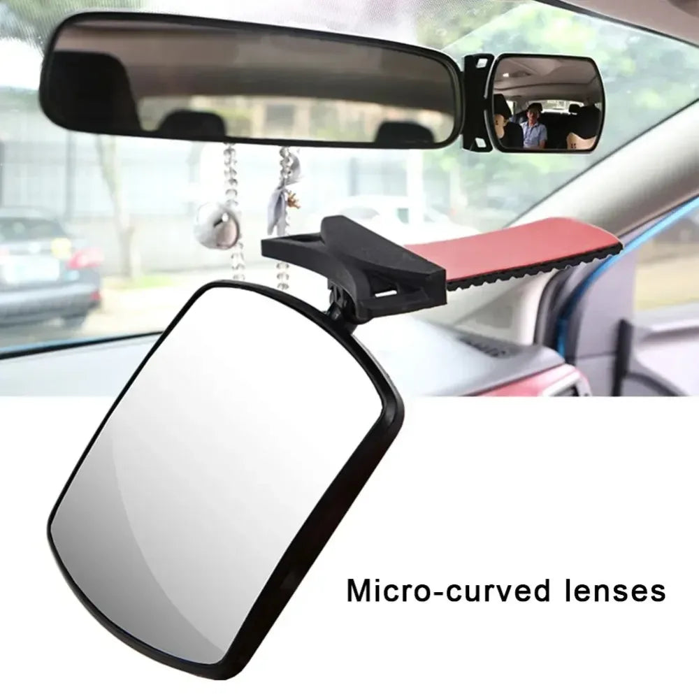 Auto Observing Back Seat Auxiliary Mirror Rotating Baby Car Rearview Baby Monitor Car Safety View Back Seat Mirror Car Interior