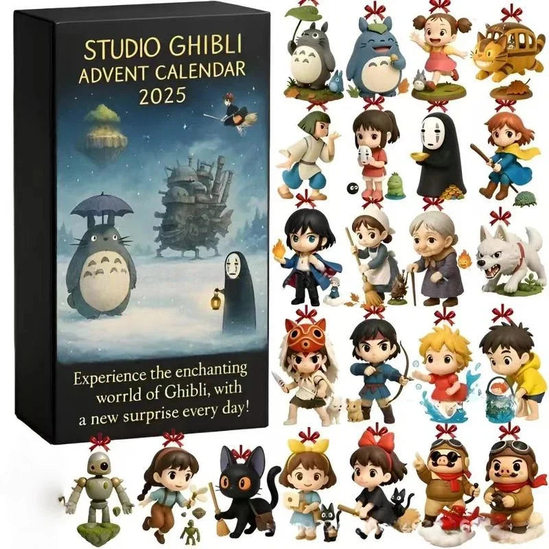 Studio Ghibli Anime Advent Calendar – 24 Collectible Figure Blind Boxes
