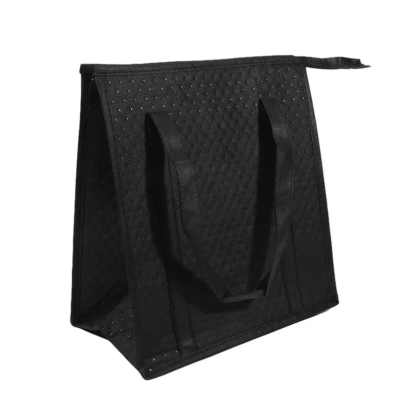 Large Insulated Reusable Grocery Bag With Zipper & Front Pocket, Keep Cool/warm For Hours For Camping Picnic, Fishing, Shopping