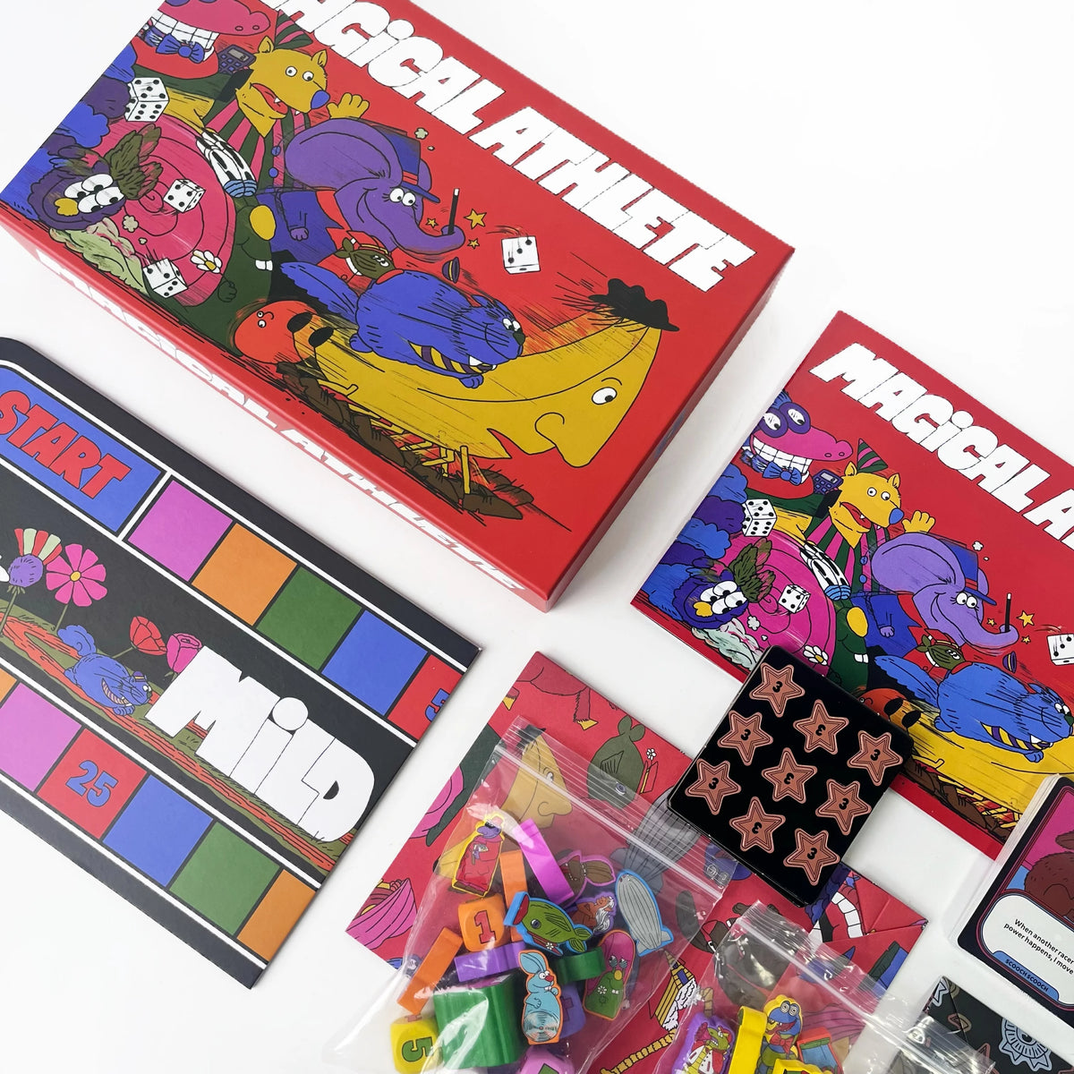 Deluxe Big Box Party Board Game: Magical Athlete – Hilarious Racing Fun, Perfect for Friends' Game Night