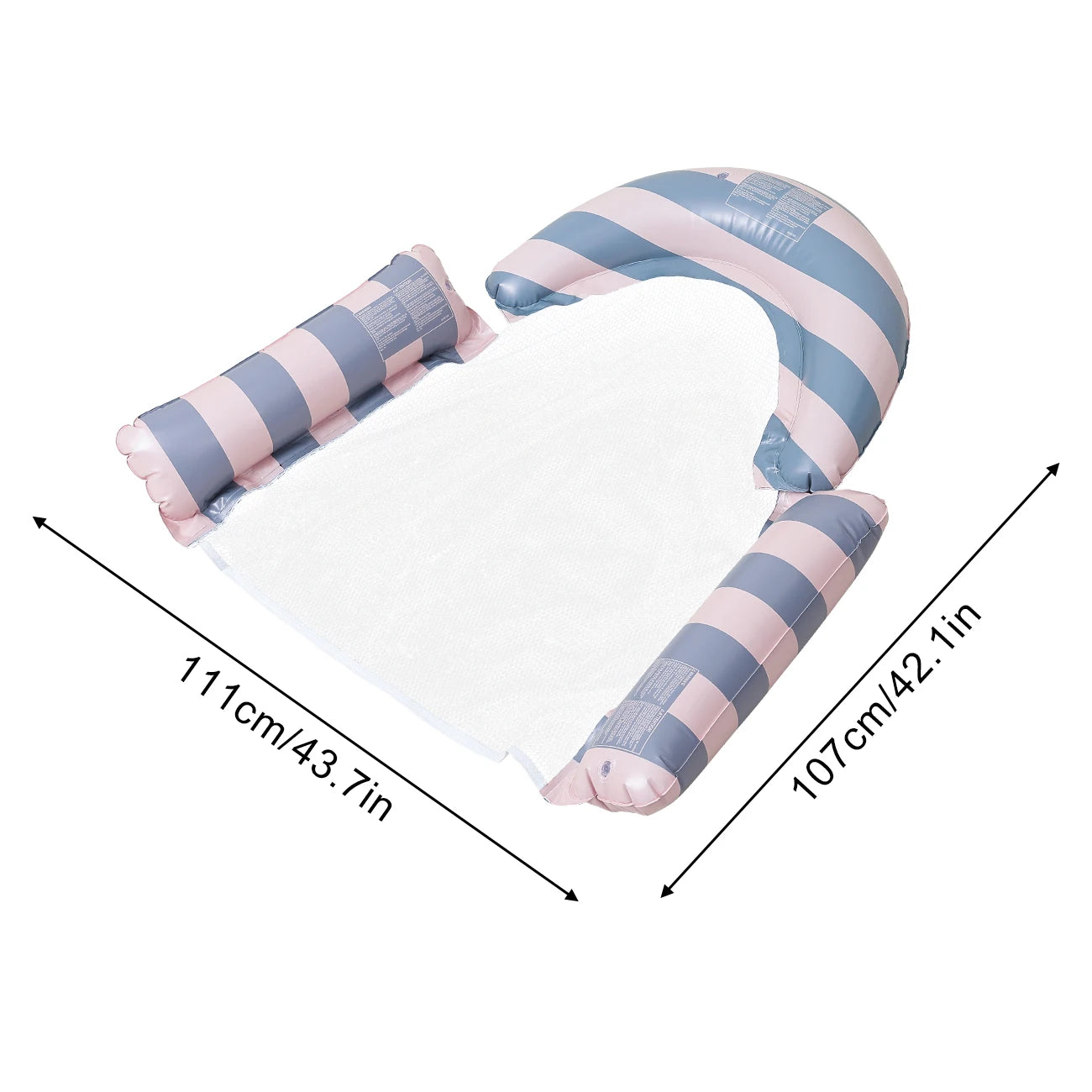 Inflatable Pool Floats, Mesh Hammock Chair, Adult Water Floating Lounger Cooling Seat for Pool Beach Summer