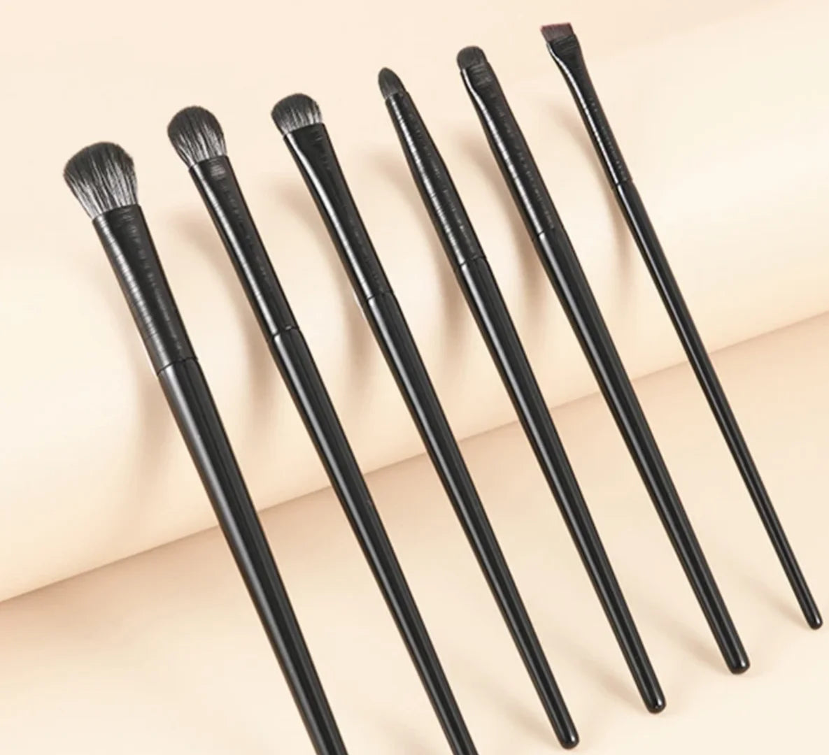 6PCS Eyes Makeup Brushes Set Professional Soft Contouring Eyeshadow Eyeliner Eyebrow Brush Women Facial Beauty Cosmetic Tool