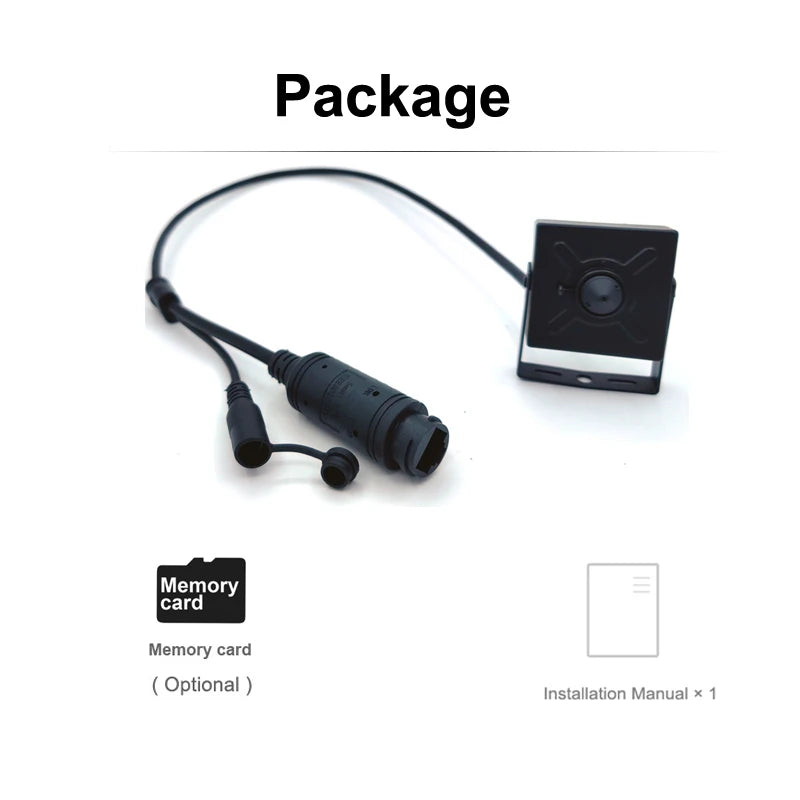 5MP 1080P POE 48V MINI IP Camera HD Cctv Security High Definition Surveillance Support Micro SD Slot Onvif Audio Home Camhipro