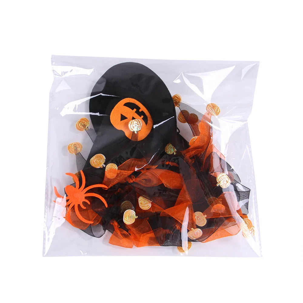 Halloween Cat Costume Set, Skull Pattern Pet Cloak With Hat & Scarf, Cute Kitty Cosplay Outfit For Small Cats Halloween Party