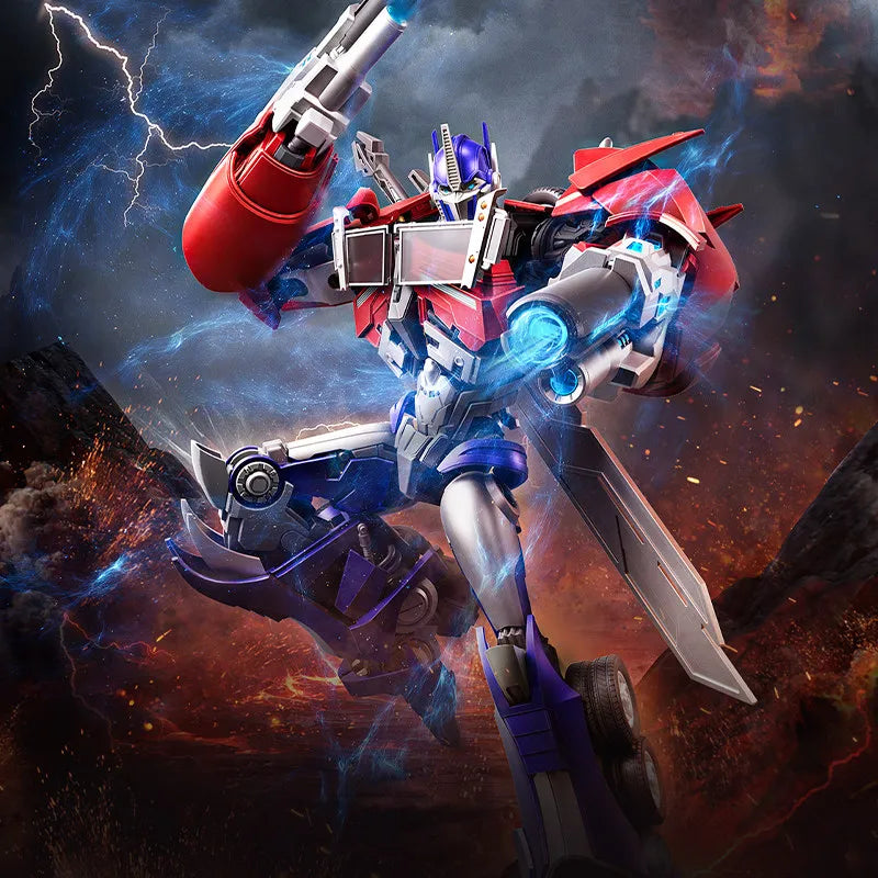 New Blokees Action Edition Optimus Prime Assembly Model Transformation Action Figure Prime Action Figurine Abs Collect Toy Gift
