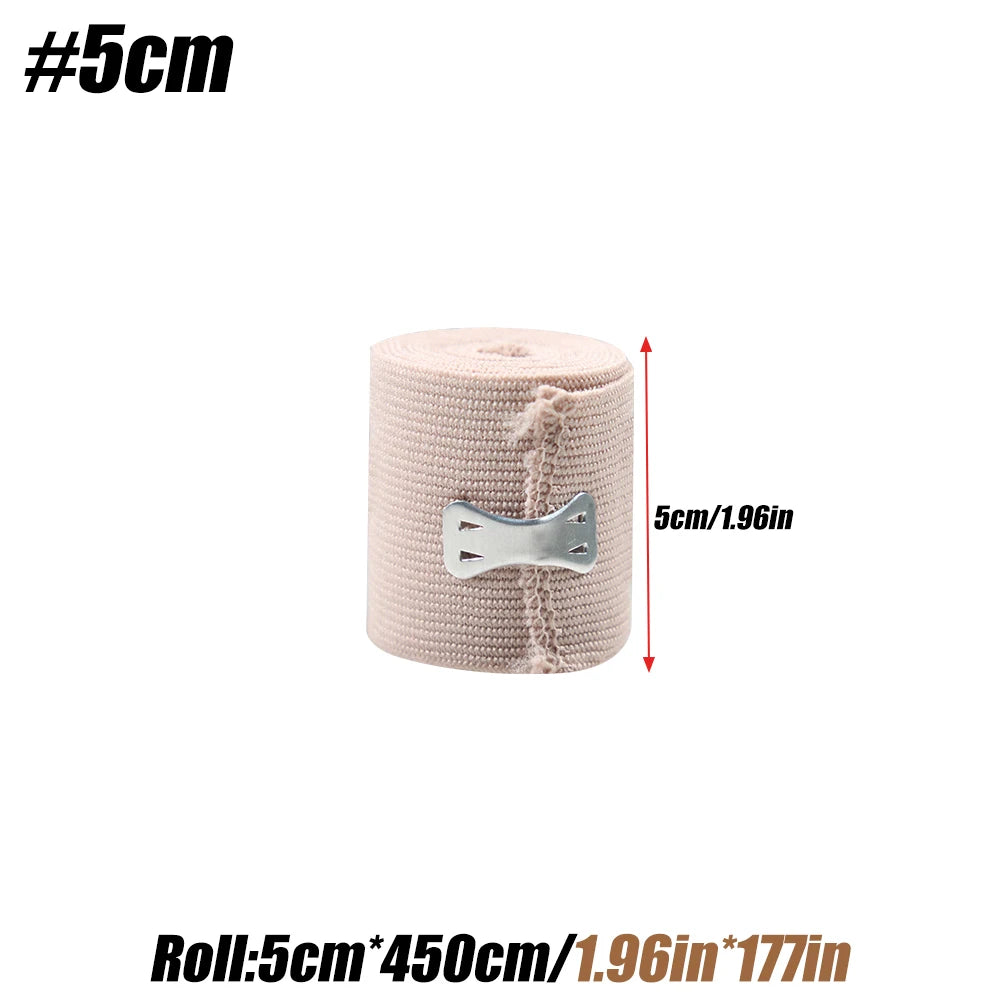 1 Roll Premium Elastic Bandage Wrap - Strong Compression Bandage Wrap for Wrists, Ankles, Feet and Knees