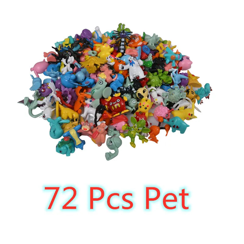 144 Style Pokemon Figure Toys Anime Pikachu Action Figure Model Ornamental Decoration Collect Toys For Christmas Gift