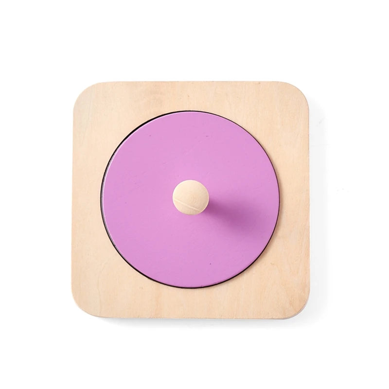 Montessori Baby Toys Play Kit Montessori Mirror Peekaboo Knob Puzzle Medium Spinning Drum Ball Kit Toys for 6-12 Months Toddler