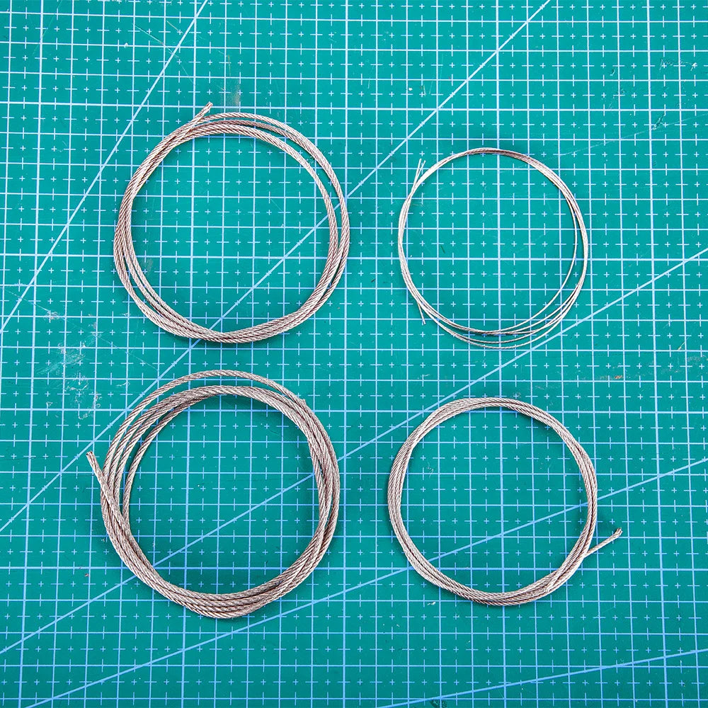 DIY Model Making Traction Cable Pulling Cable Steel Cable Tank Chariot Model Transformation Military Scene Materials Length 1M