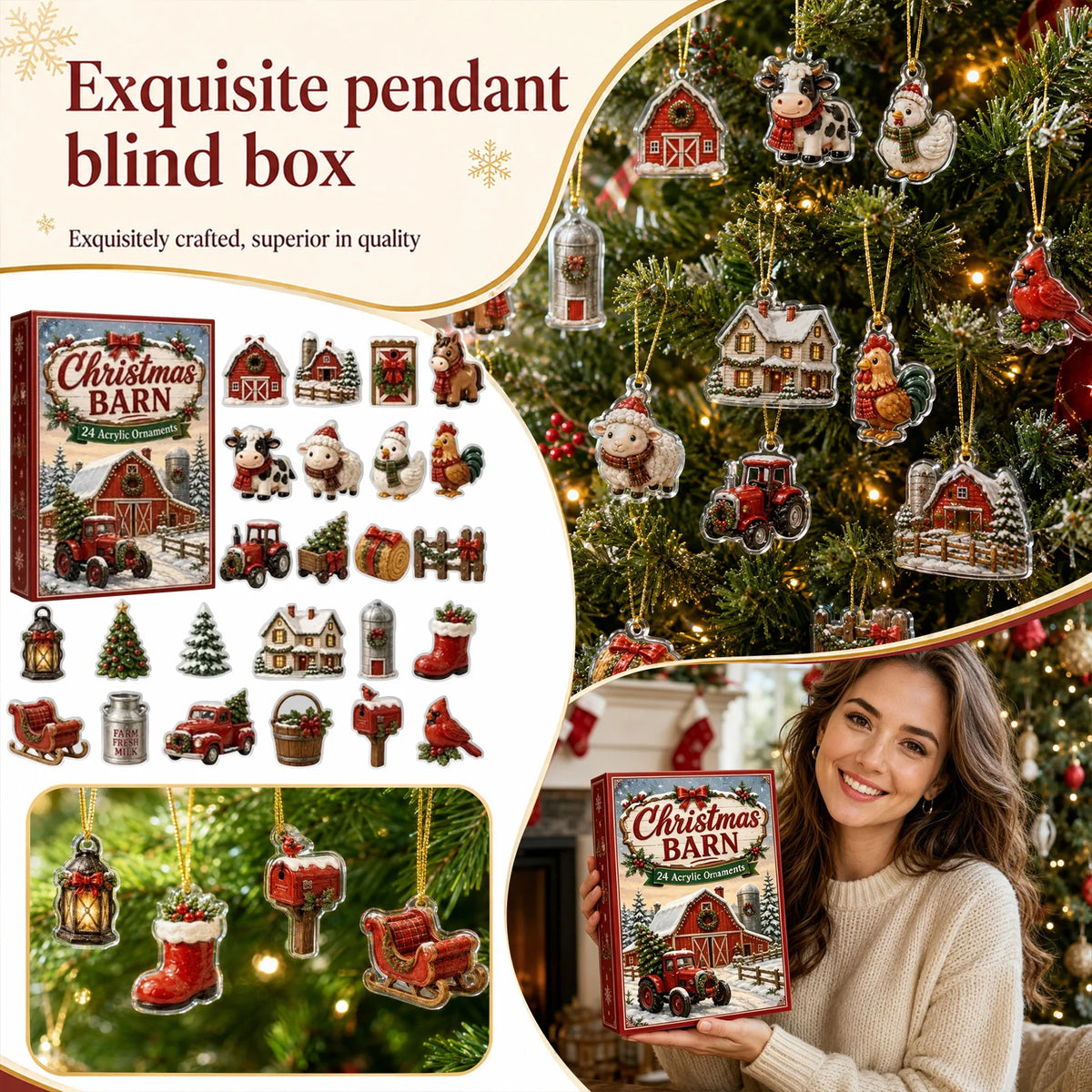 Christmas Barn Advent Calendar – 24 Days of Squishy Toy Surprises
