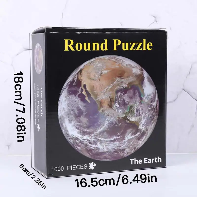 Adult Puzzle 1000 Pieces Challenge Games Learning Educational Puzzle Toys Moon Puzzle Rainbow Starry Space Traveler Flat Puzzle