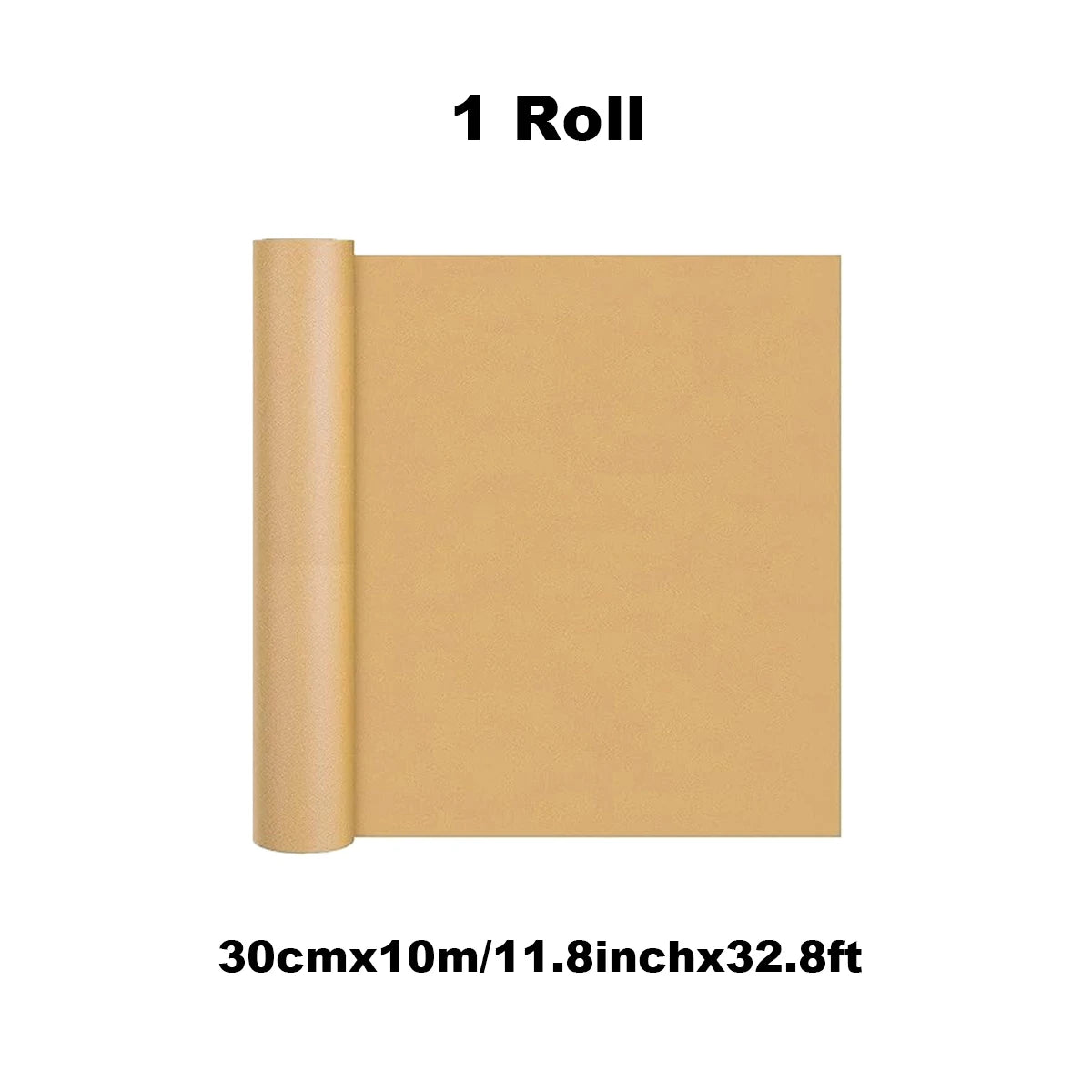Brown Kraft Paper Roll – 30cm Wide, 5m or 10m for Gift Wrap & Crafts