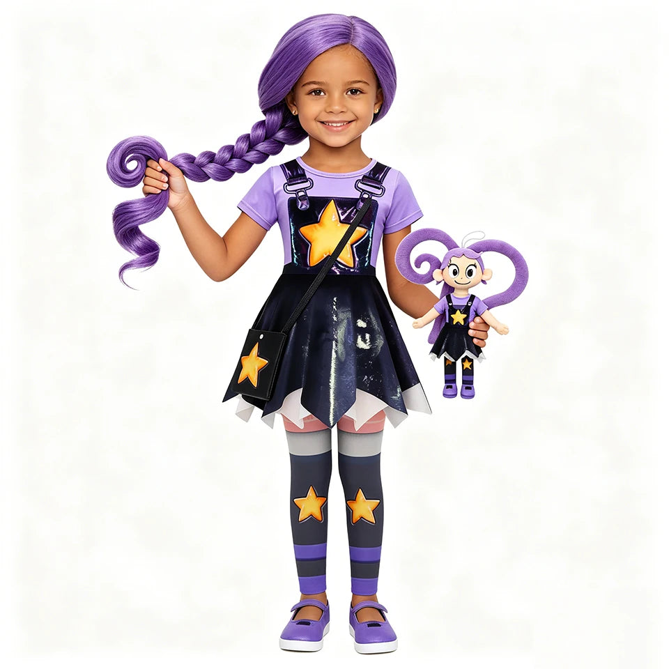 New Horror Adventure Game Poppy Girls Outfits Halloween Cosplay Lily Pretend Play Children's Costume Carnival Party Kids Clothes