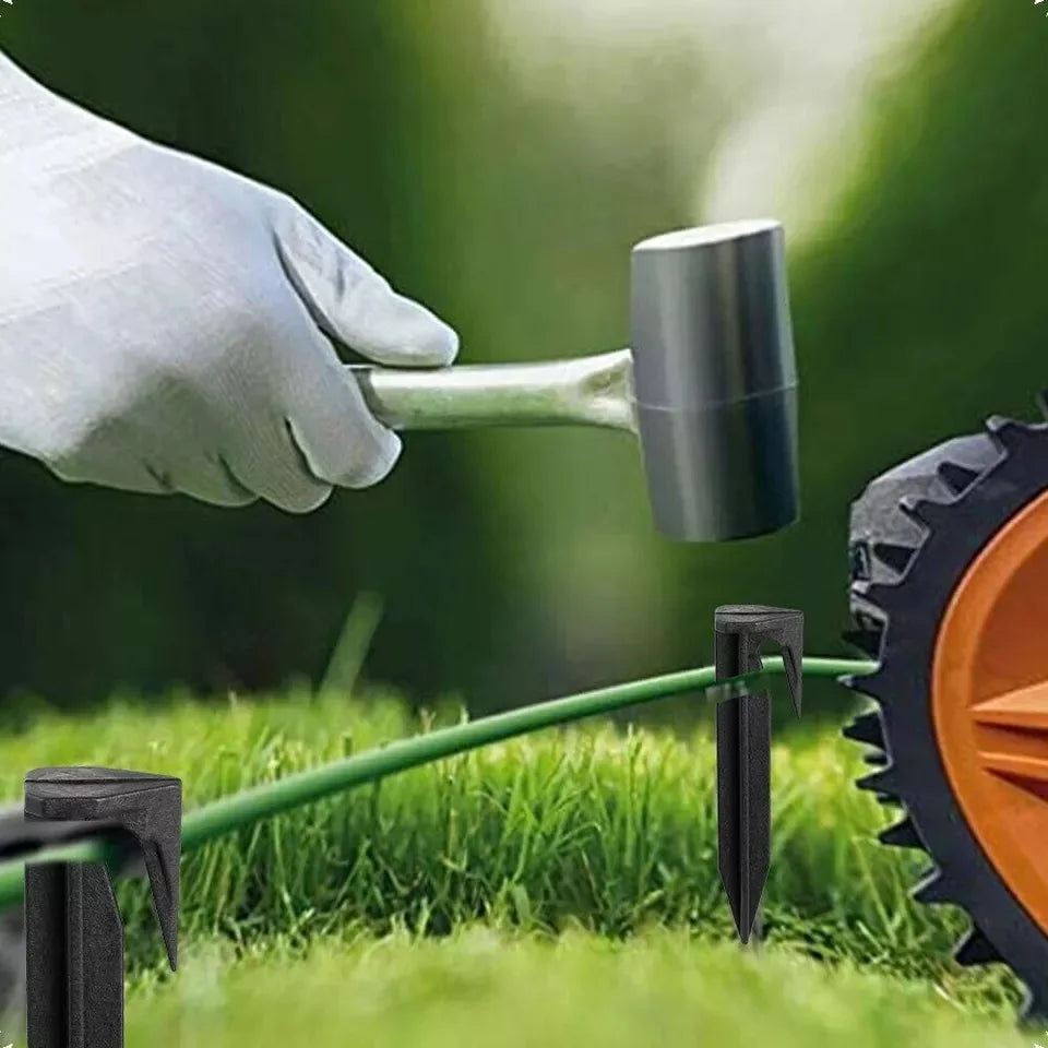 50/100/200Pcs Lawn Mower Boundary Pegs 85mm For Securely Anchoring Robot Mower Perimeter Boundary Cable Lawn Nails Garden Tools