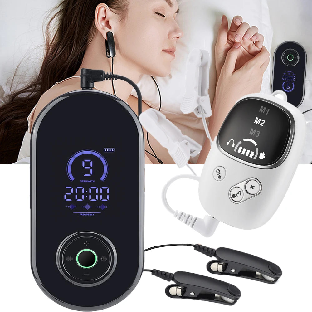 Smart CES Sleep Aid Ear Clip Relaxation Device USB Rechargeable Sleep Helper Adult Comfort Improvement Wireless Health Care