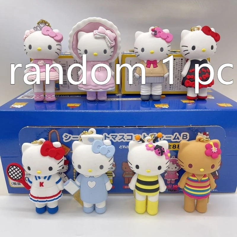 New 50th Anniversary Limited Edition Kt Cat Cute Backpack Pendant Blind Box Kawaii Pvc Action Figure Keychain Toys Birthday Gift