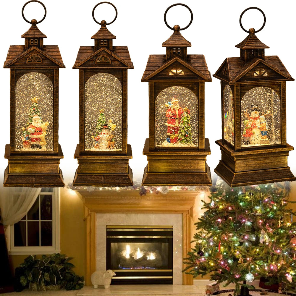 Holiday Season Christmas Music Box Holiday Souvenir Christmas Decoration For Home 10.2*10.5*23.5CM Elegant Design