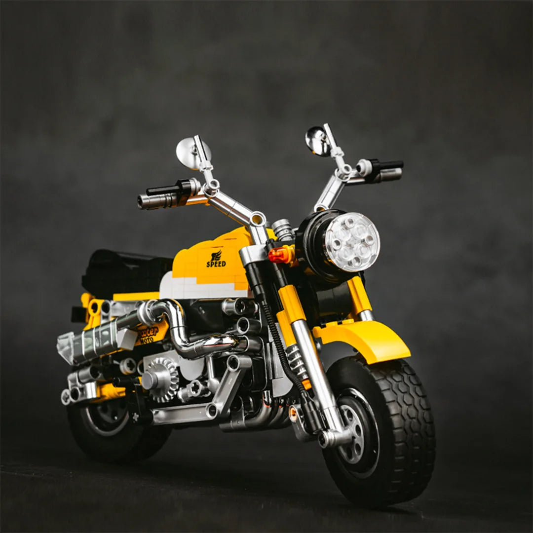 400+Pcs Mechanical Motorcycle Building Set - Sleek Racing Bike Model Kit with Moving Parts, STEM Toy for Teens Adults Collection