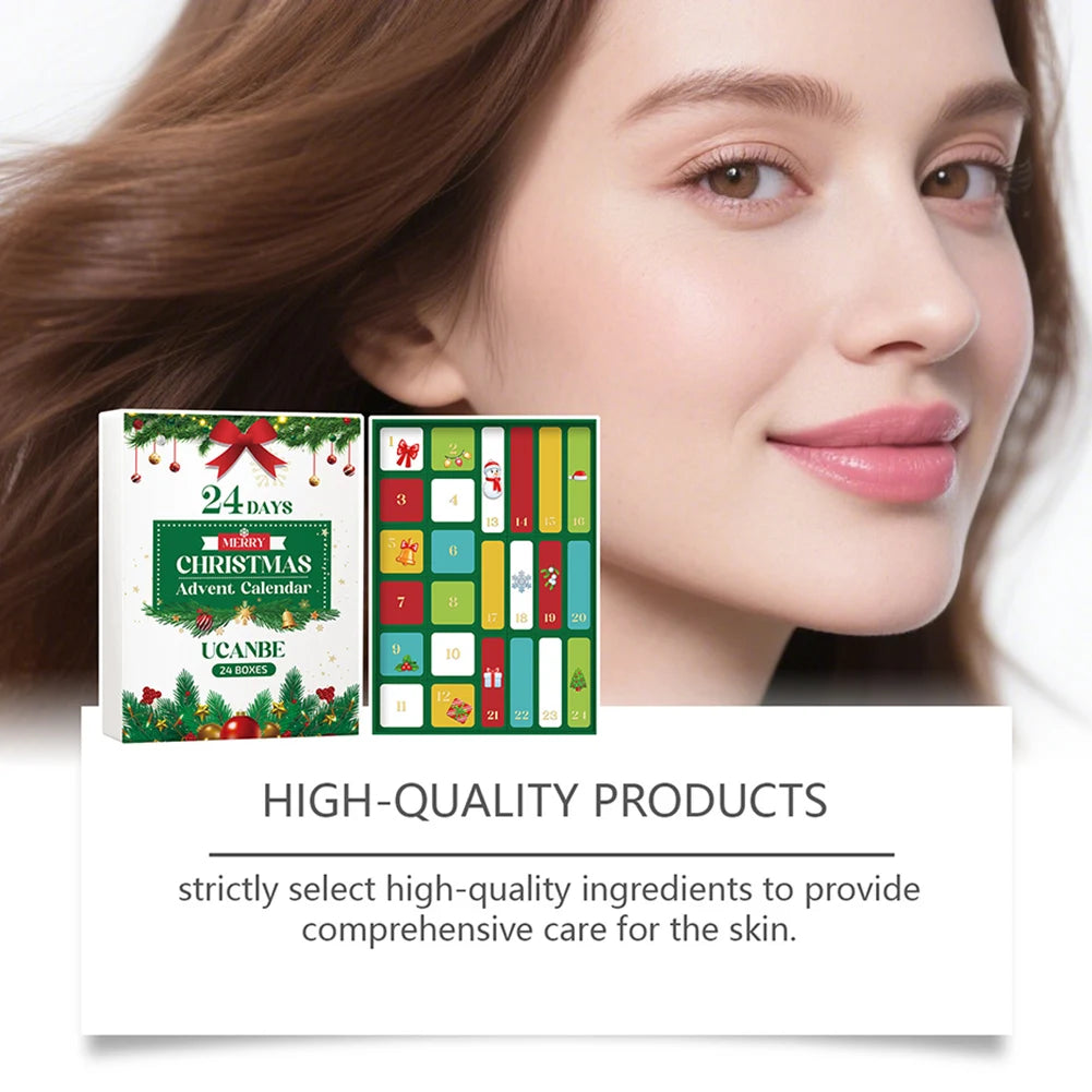 Xmas Beauty Box Beauty Skincare Advents Calendar Xmas Makeup Present Set For Adult Women Teen Girls Skin Care Birthday Present
