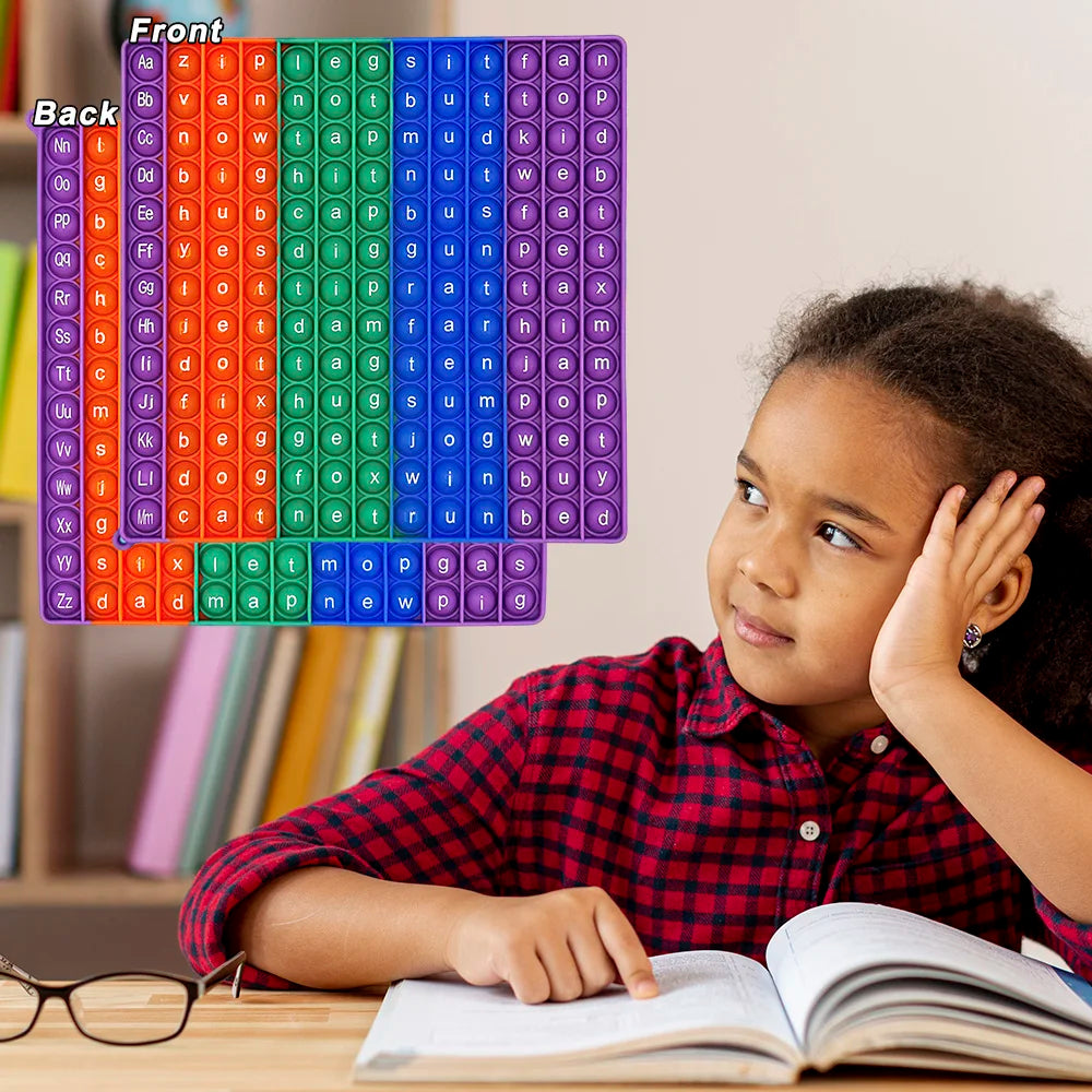 Word 104 CVC Words Game Toys, ABC Letters Alphabets Phonics English Words Learning Resources Educational Toys for Kids