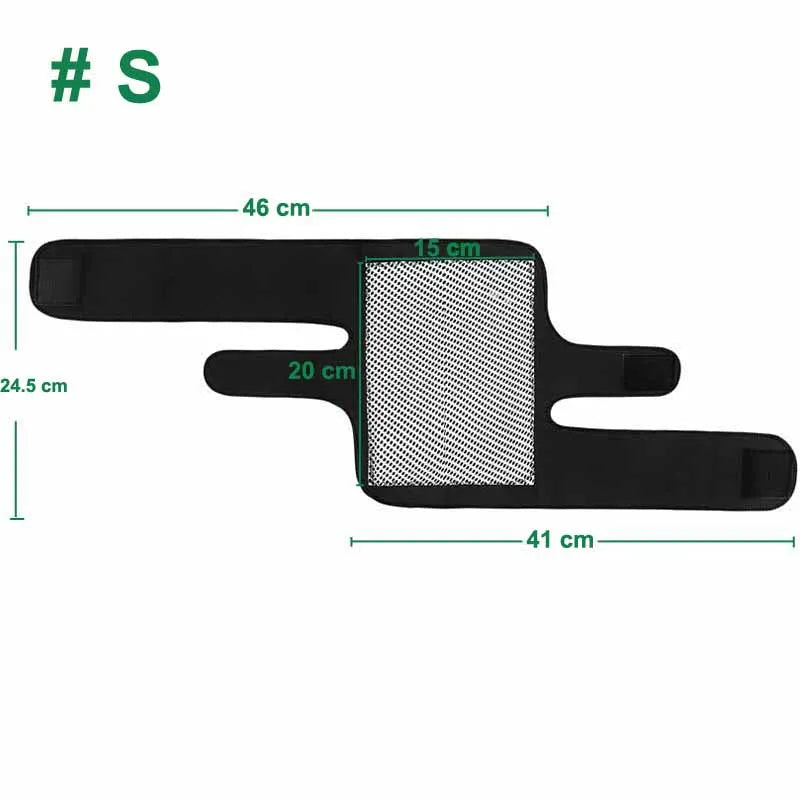 1 Pair BYEPAIN Tourmaline Self -heating Kneepad Magnetic Therapy Knee Support Tourmaline Knee Brace Belt Knee Massager
