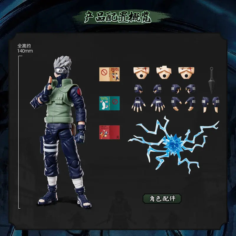 Original Blokees Naruto Shippuden Champion Class - Kakashi Hatake & Sakura Haruno Model Kits Action Figures Collect Toy Boy Gift