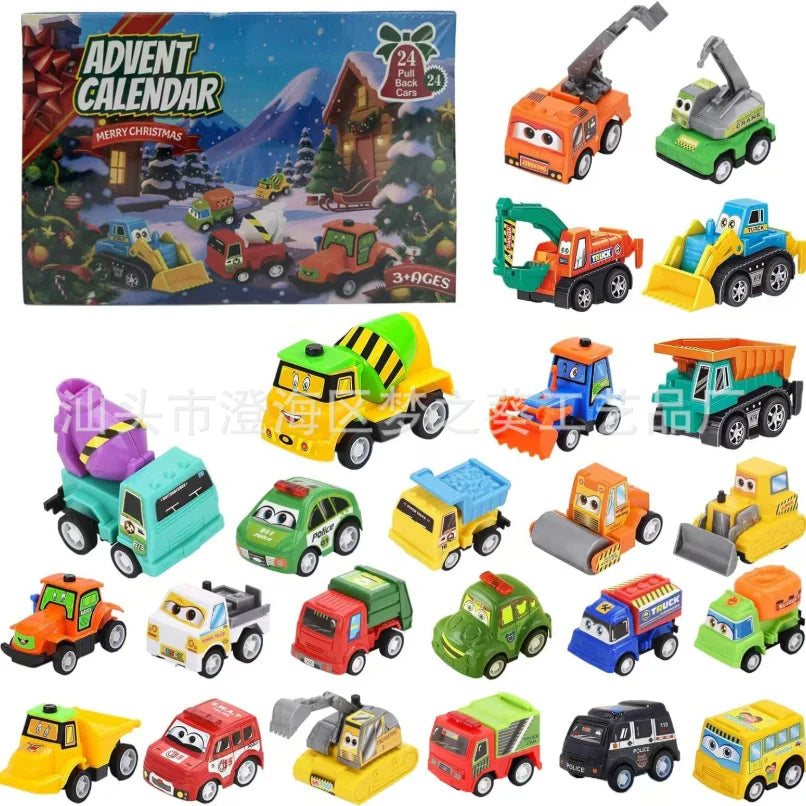 Kids Car Set Advent Calendar – 24 Days to Christmas Countdown for Boys