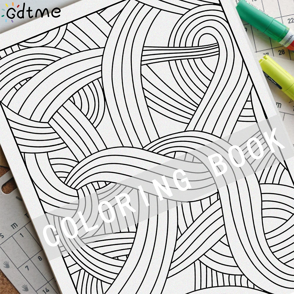 GEOMETRIC FIGURE Coloring Book for Adults Featuring Cartoon Bold-easy Patterns for Relaxation Kids DIY Painting Drawing Books