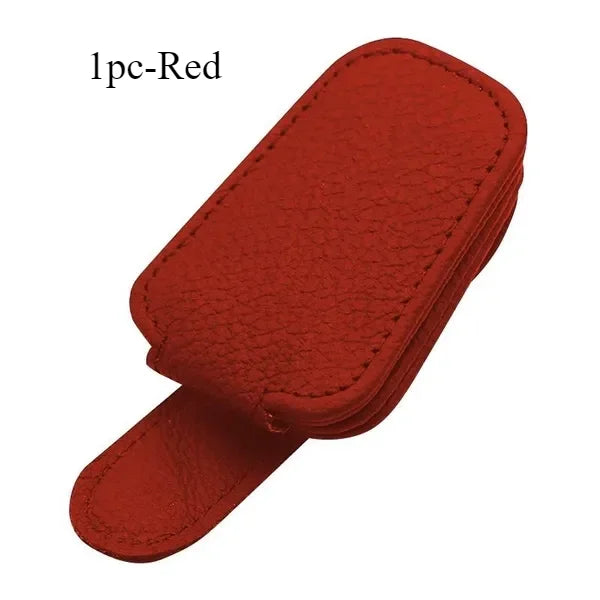 Car Sun Visor Glasses Case Holder Sunglasses Clip Ticket Card Clip Multifunction Portable Clip Auto Interior Accessories