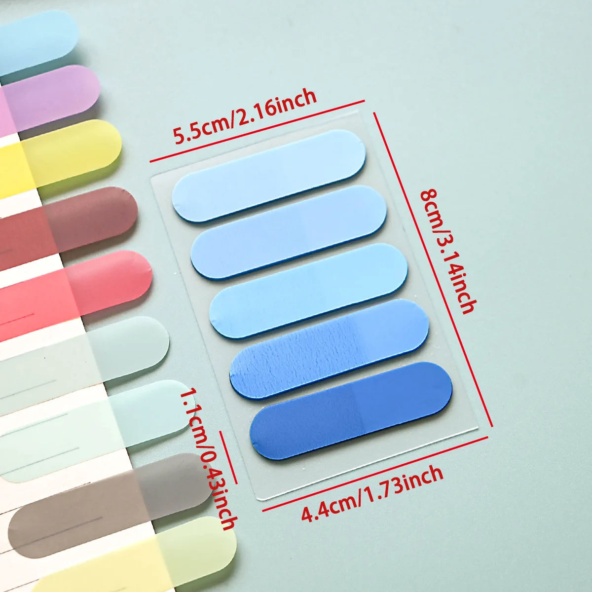 100 Sheets Writable Sticky Tabs Book Tabs Page Markers Translucent Sticky Note Tabs Post It Stick Tabs Annotation Tabs Index