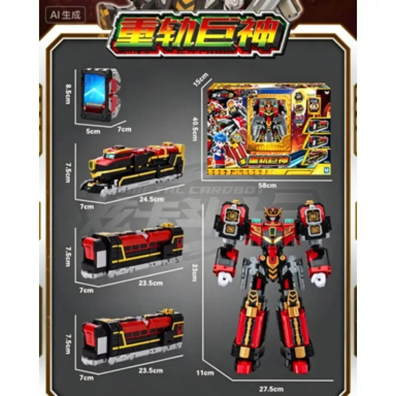 Triple Track Giant God Transformation Robot Season 3, Mechanical Vehicles Combining Action Figure Toy