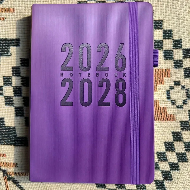 3-Year Monthly Planner Calendar 2026-2028-January To December,Softcover with Elastic Pen Holder, Diary Writing Minimalist Design