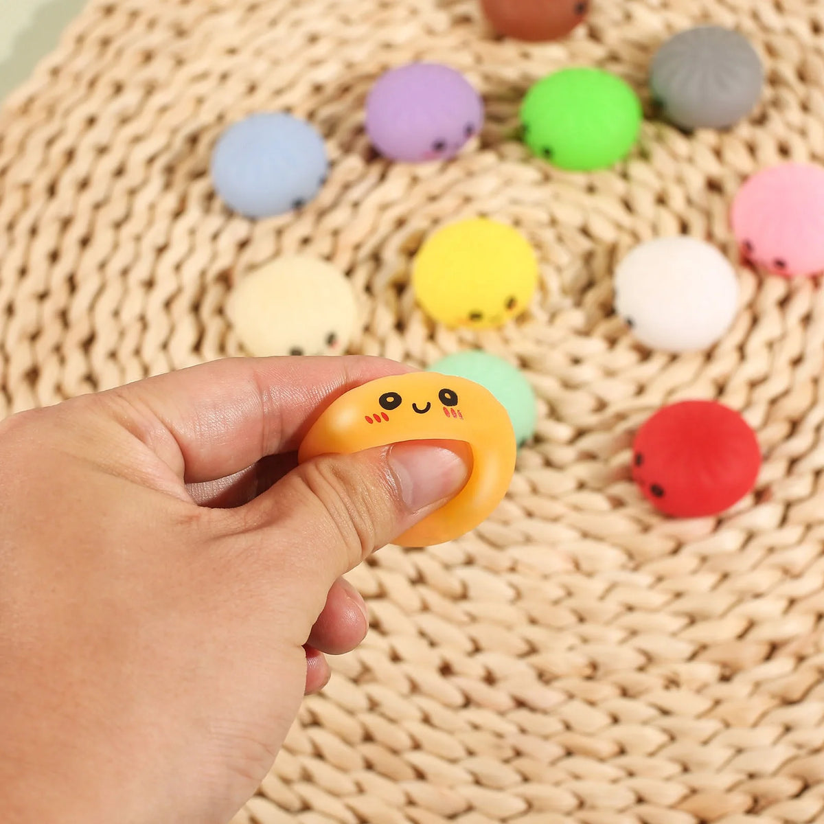 Surprise Dumpling Blind Box Countdown Calendar 24 Day Stress Relief Squeeze Toy Set Kids Teens Women Desk Party Table Decor Gift