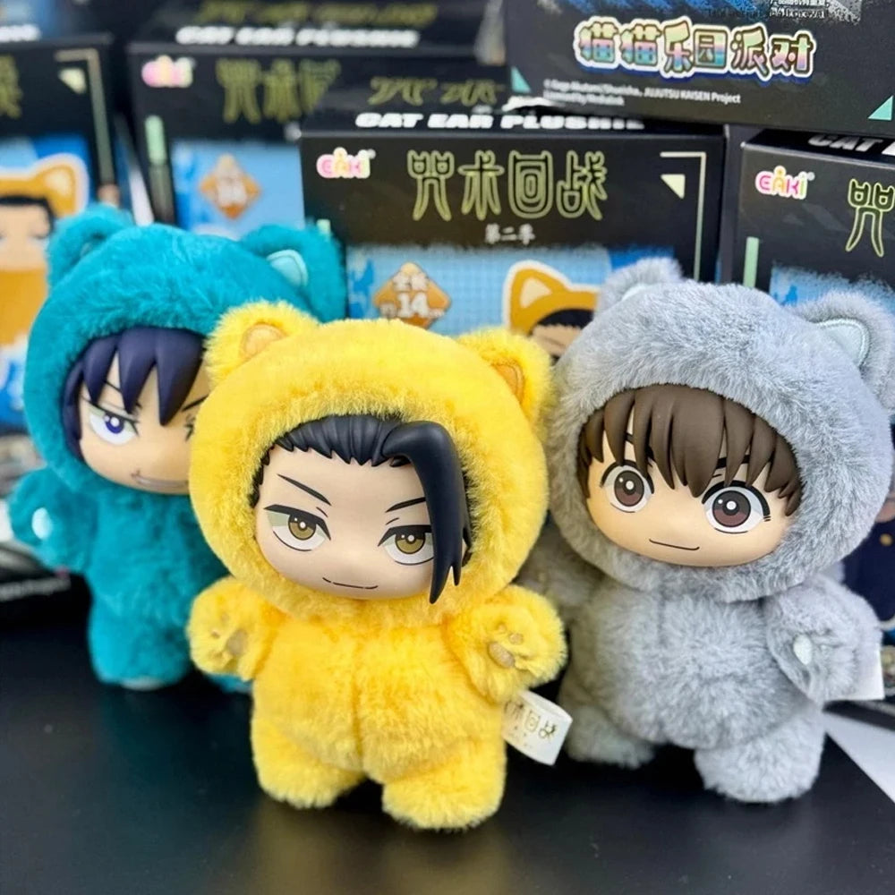 HOT In Stock Jujutsu Kaisen 2 Cat Ear Plushie Series Blind Box Mystery Box Anime Plush Doll Kawaii Toy Collect Festvial Gift