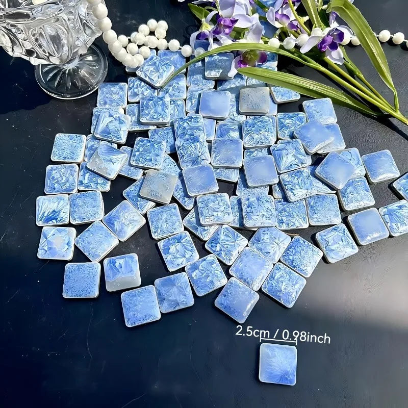 DIY Mosaic Stone Square Tiles Suitable for Handicrafts Mural Art and Interior/exterior Decorative Materials DIY Craft Supplies