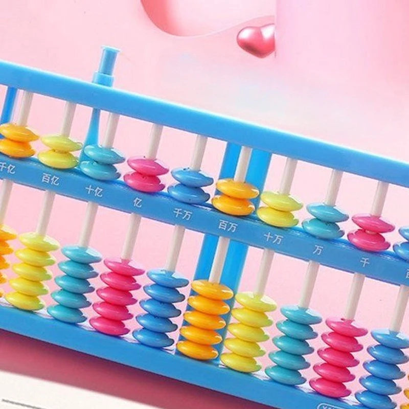 Multi-toned Bead Math Counting Calculation Tools Home Educational Toy Abacus with Reset Structure Classroom Supplies Teaching