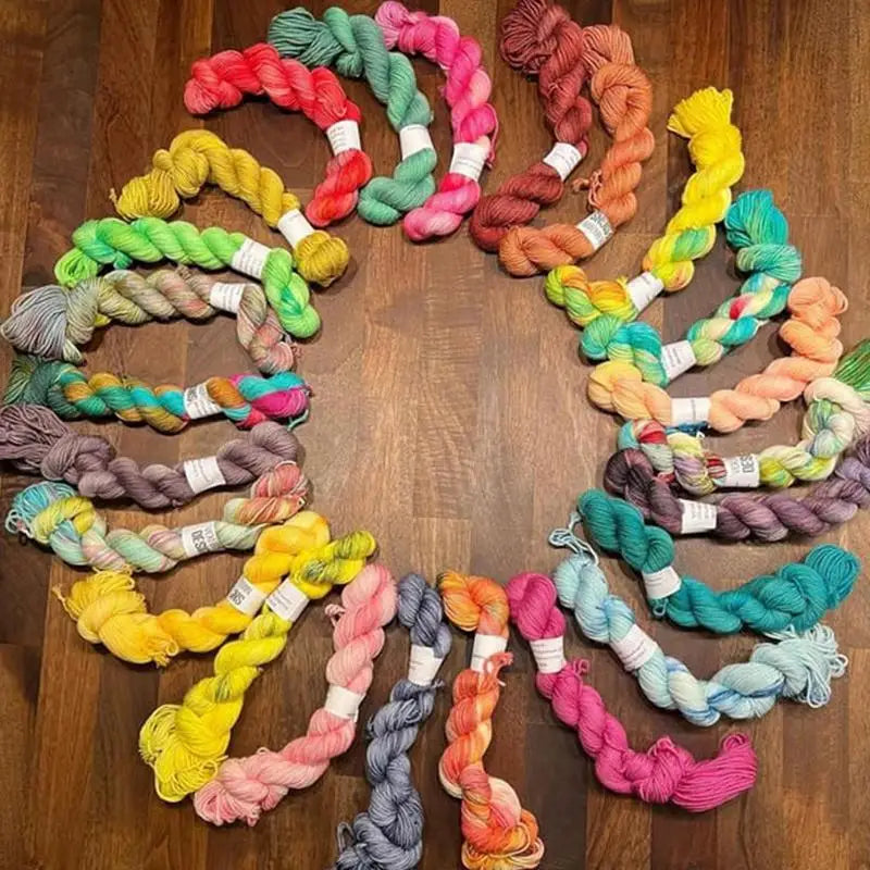 Wool Yarn Advent Calendar 2024 24 Day Christmas Handmade Knitting Marker Calendar for Knitter Markers 2025 New Year Gifts Noel