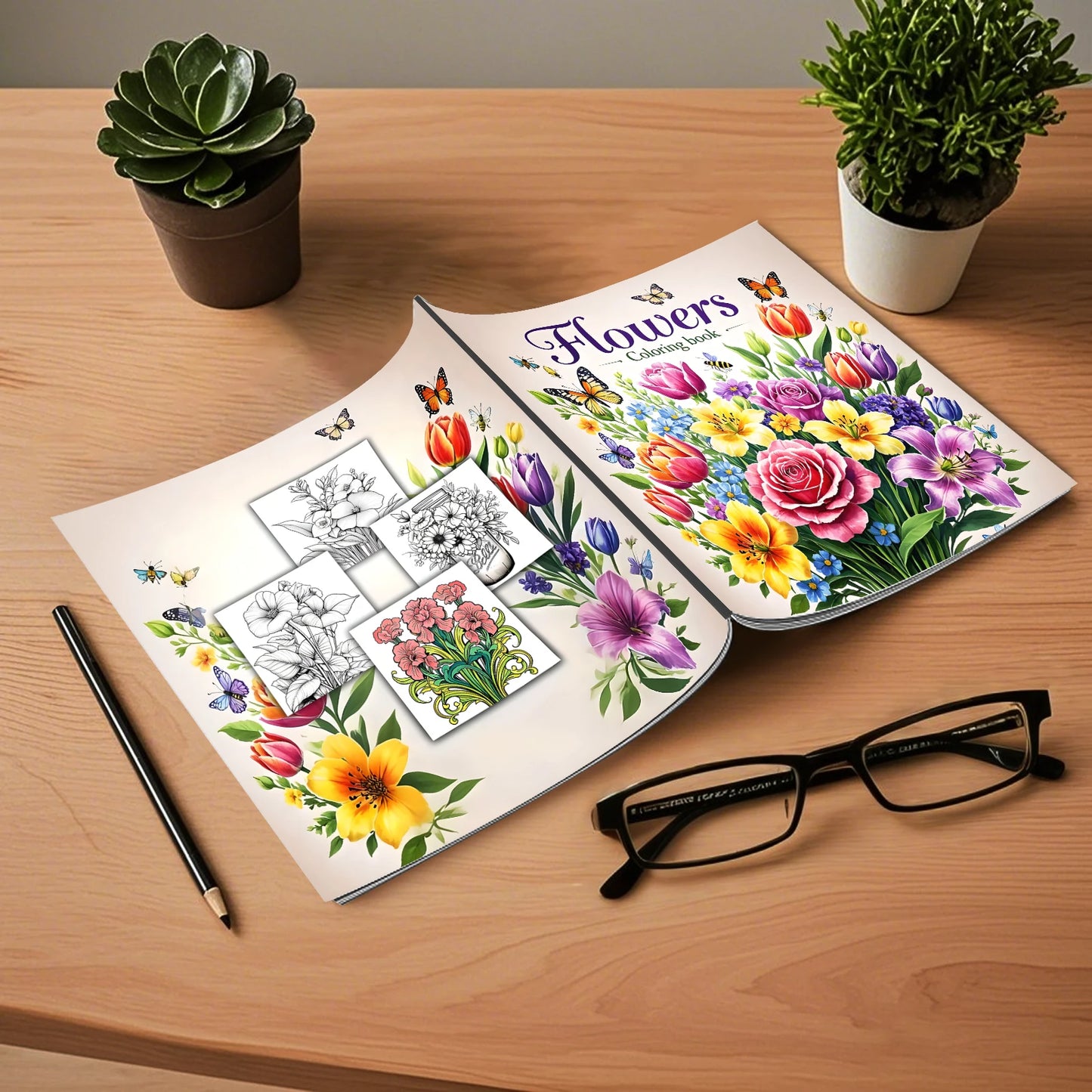 Art Coloring Book Adult Relieve Stress Kill Flower Coloring Graffiti Painting Drawing Art Book Stationerys Book For Children