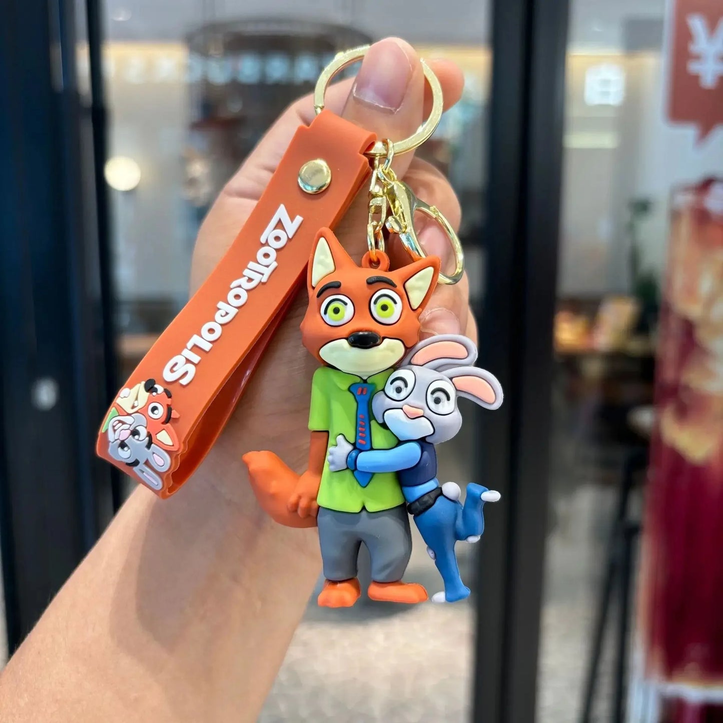 Zootopia 2 PVC Cartoon Character Keychain Judy Nick Chief Bogo Couples Bag Hanging Decoration | Festival Surprise Gift For Kids