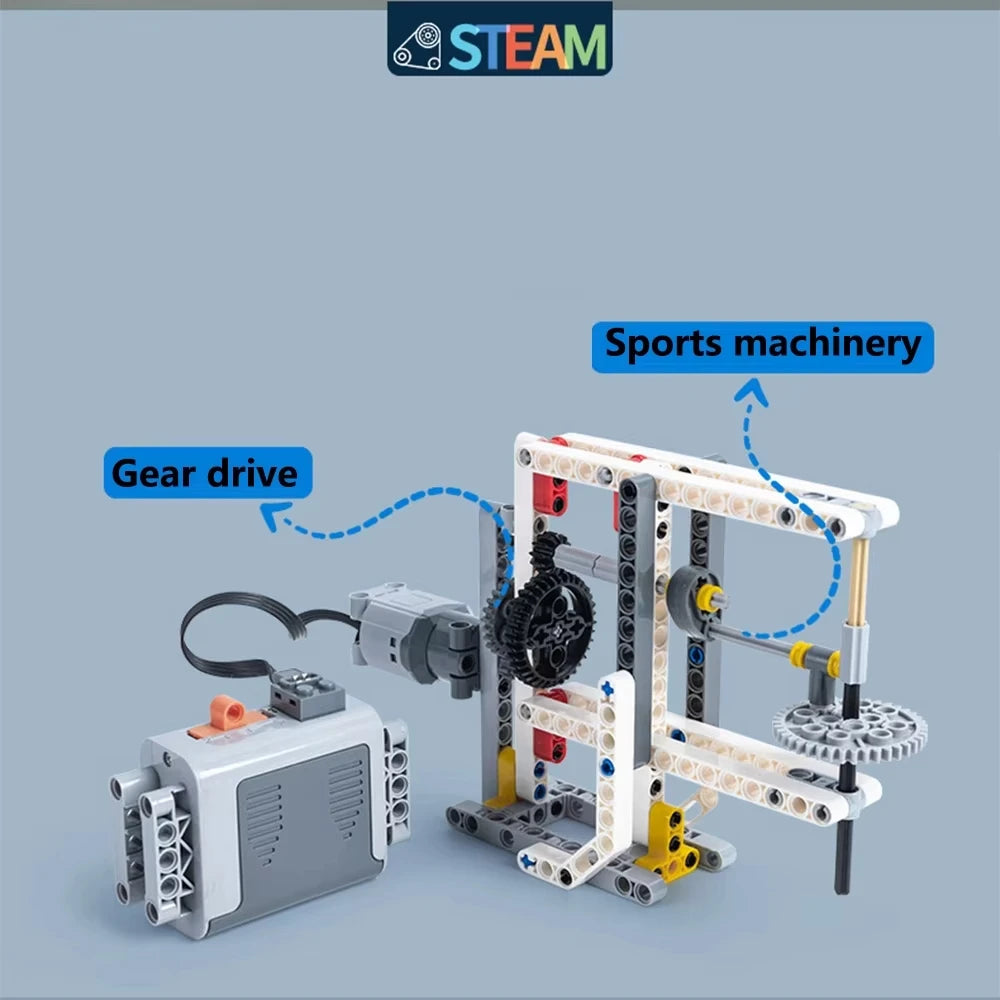 STEM 9686 Technical Parts Multi Technology Programming Educational Students Learn DIY Building Blocks Brick Power Kids Toys Gift