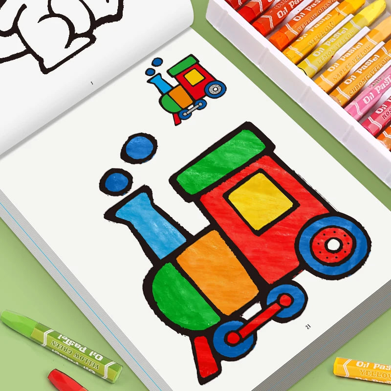 Children's Coloring Book - 32 Pages Fun Educational Activity Book for Kids, Drawing & Learning