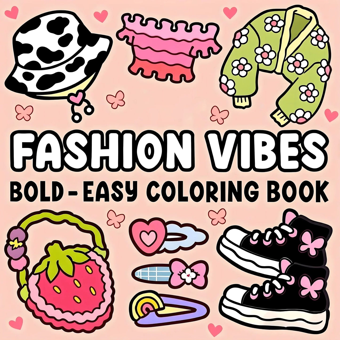 Self Love Coloring Book for Adults - Bold & Easy Stress Relief Patterns, Cute Animal & Floral Designs, Perfect Birthday Gift