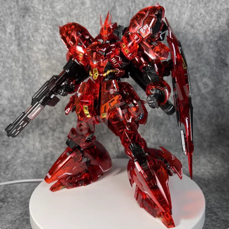 GAOGAO RG Sazabi Mechanical Core Plating Ver. Action Figure Assembly Model Kit U.C.0093 Color Transparent Birthday Gifts