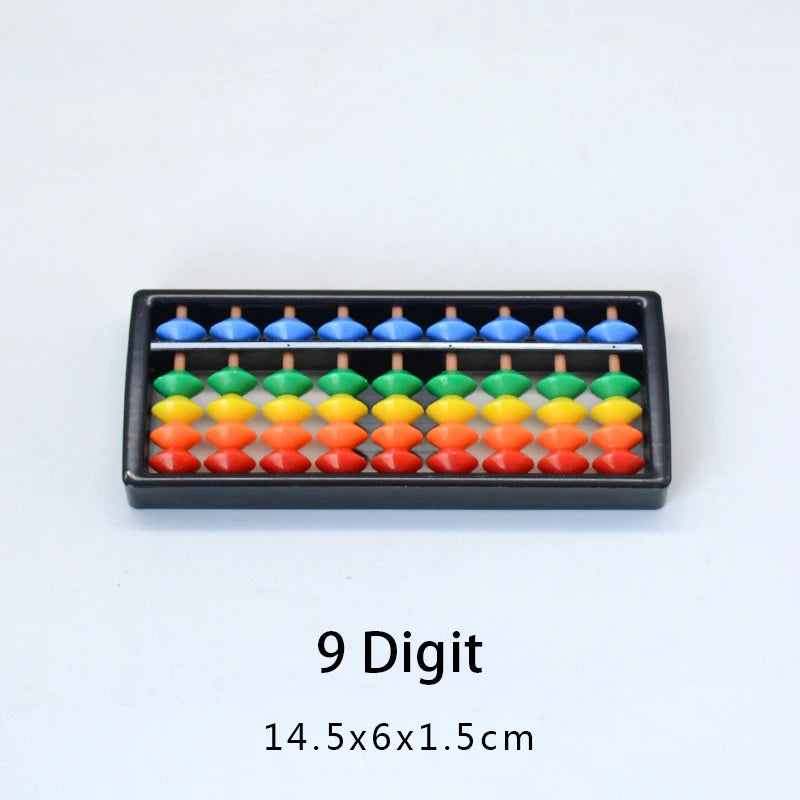 7/9/11/13/15/17 Column Plastic Montessori Math Toy Arithmetic Digits Abacus Soroban Calculating Tool Color Beads Kid Teaching