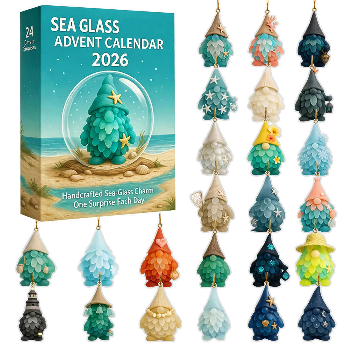 Advent Calendar 24 Days Countdown Ornaments Christmas Decoration Surprises Ideal Christmas Gift Suitable for Boys And Girls