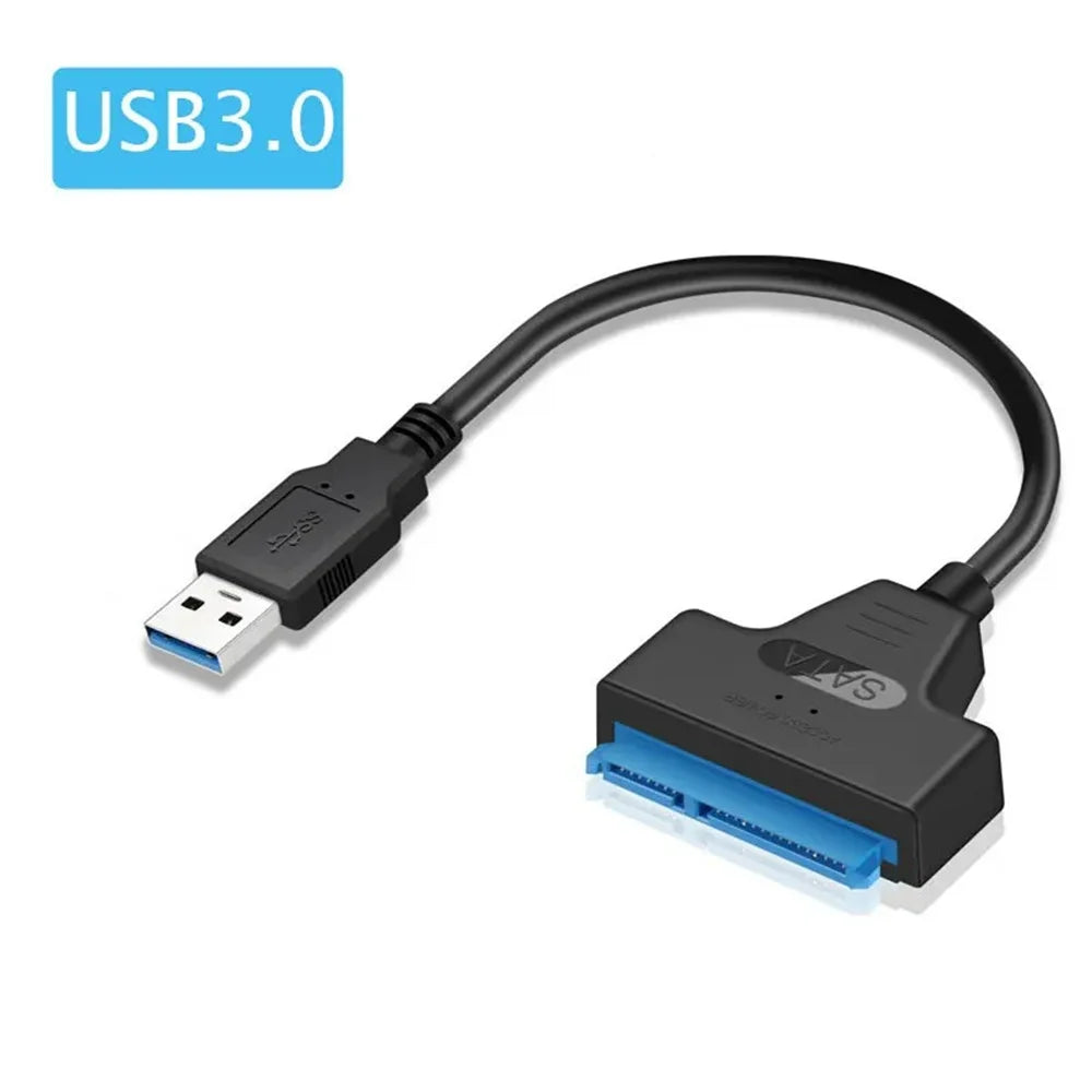 USB 3.0 SATA Cable Adapter Up to 6 Gbps Extension Computer Cables Connectors Support 2.5 Inches External Ssd Hdd Hard Drive USB