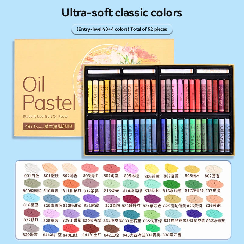 Artist Soft Oil Pastel Set 24/36/48 Colors Professional Painting Drawing Graffiti Art Crayons Washable Non Toxic Oil Paint Stick